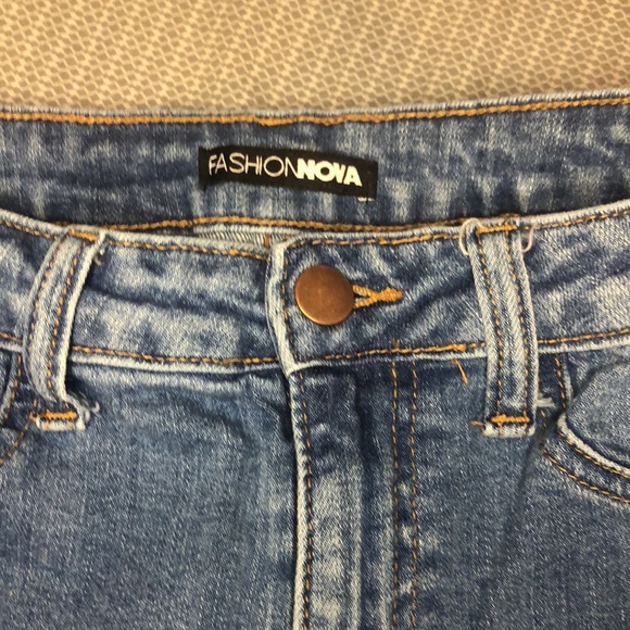 Only the best vibes bellbottom jeans - medium blue wash - Picture 4 of 4